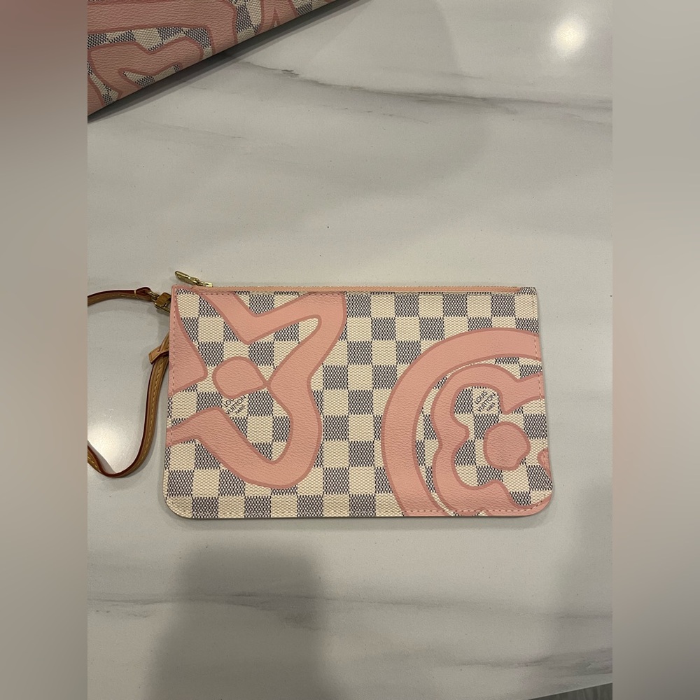 Louis Vuitton Damier Azur Tahitienne Neverfull w/Pouch MM - Picture 14 of 16